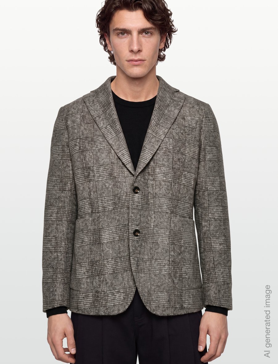 Oscar Jacobson - Ferry Patch Soft Blazer - vienrindas žaketes - grey flannel - 3