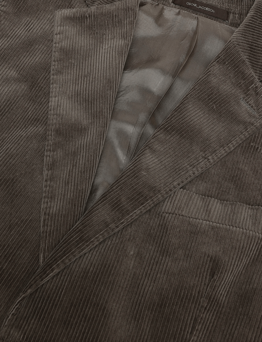 Oscar Jacobson - Fogerty Patch Blazer - enkelknäppta kavajer - baked beige - 5