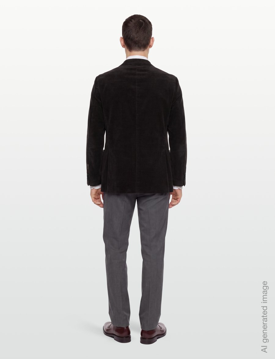 Oscar Jacobson - Fogerty Patch Blazer - enkeltradede blazere - dark brown - 4