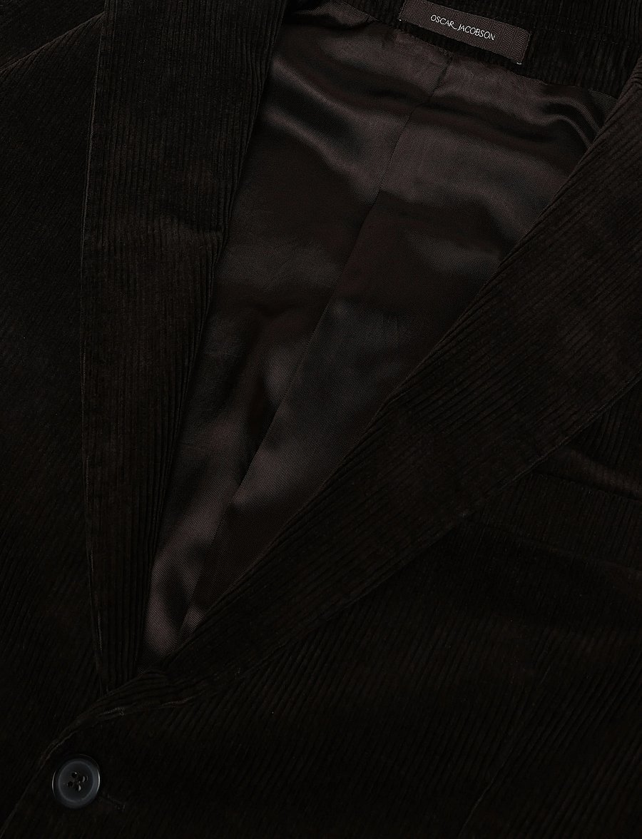Oscar Jacobson - Fogerty Patch Blazer - enkelknäppta kavajer - dark brown - 2