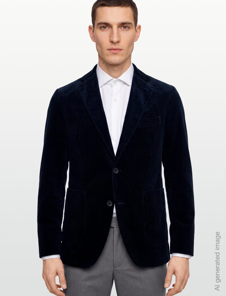 Oscar Jacobson - Fogerty Patch Blazer - einreiher - navy - 3