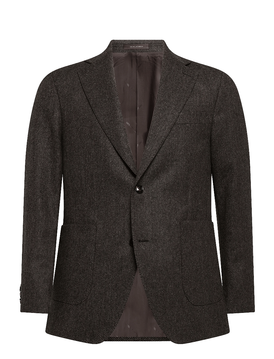 Oscar Jacobson - Fogerty Patch Blazer - Üherealised pintsakud - captains brown - 0
