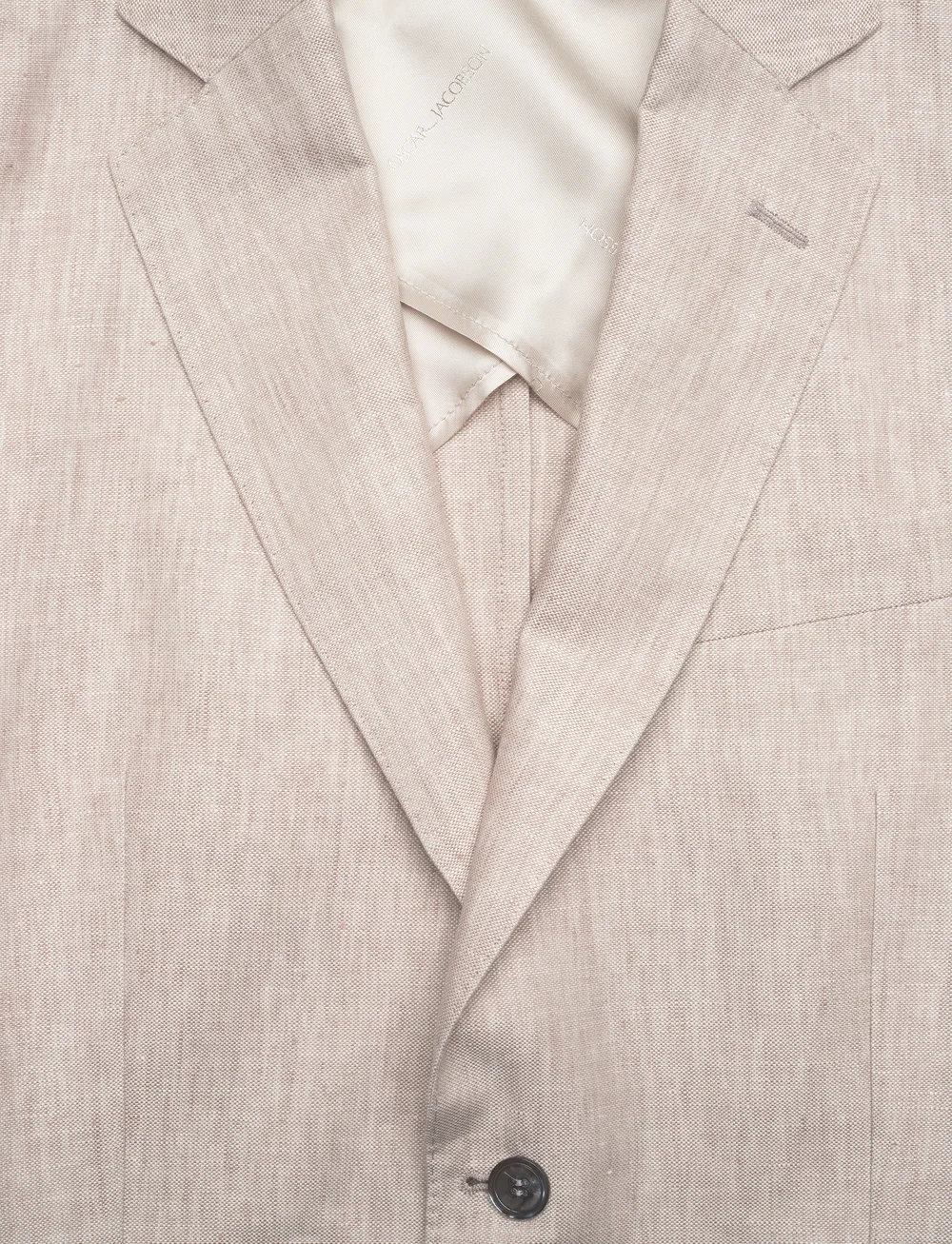 Oscar Jacobson - Ferry Soft Blazer - enkelknäppta kavajer - white grass - 2
