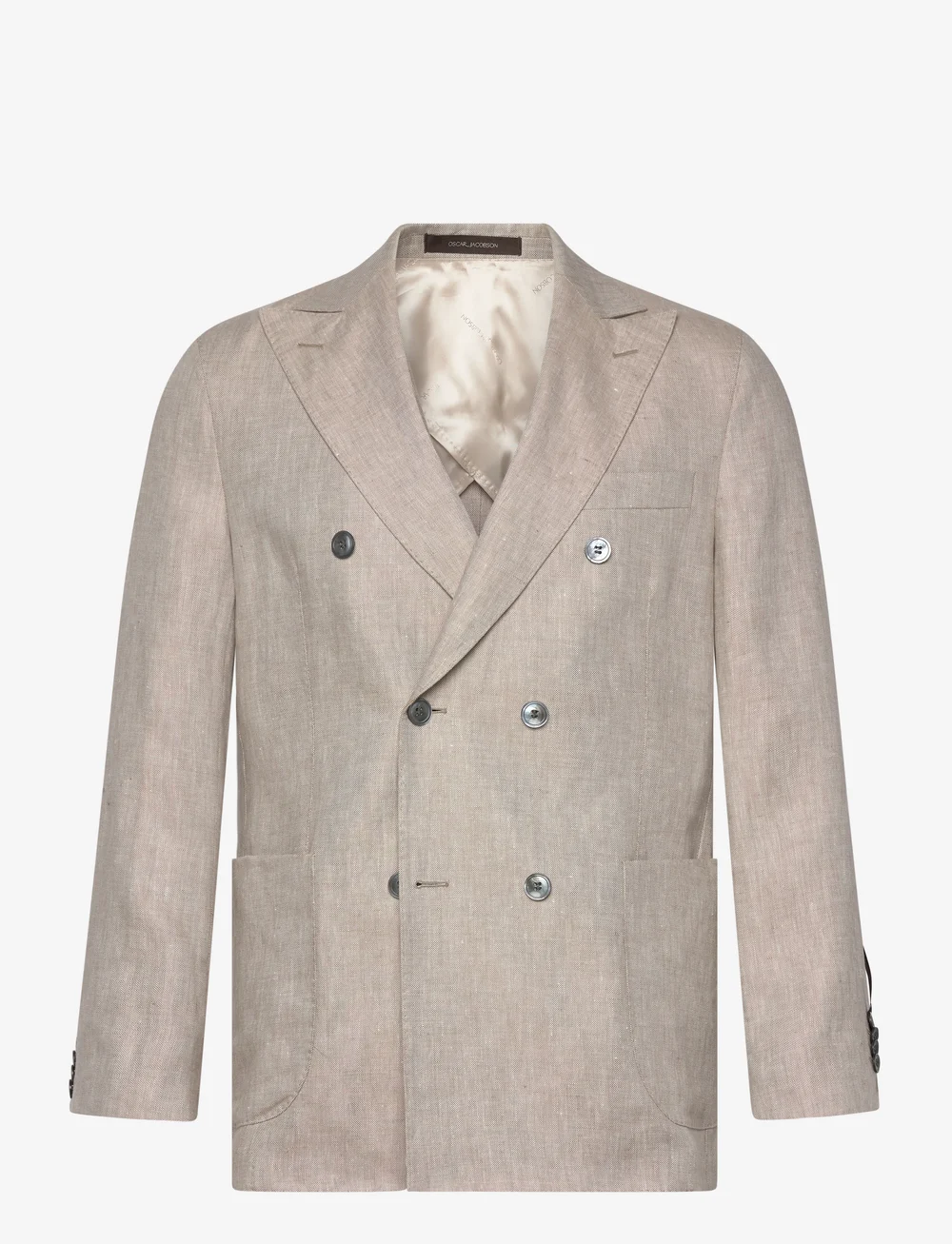 Oscar Jacobson - Farris Patch Soft Blazer - Žaketes ar divrindu pogājumu - trench beige - 0
