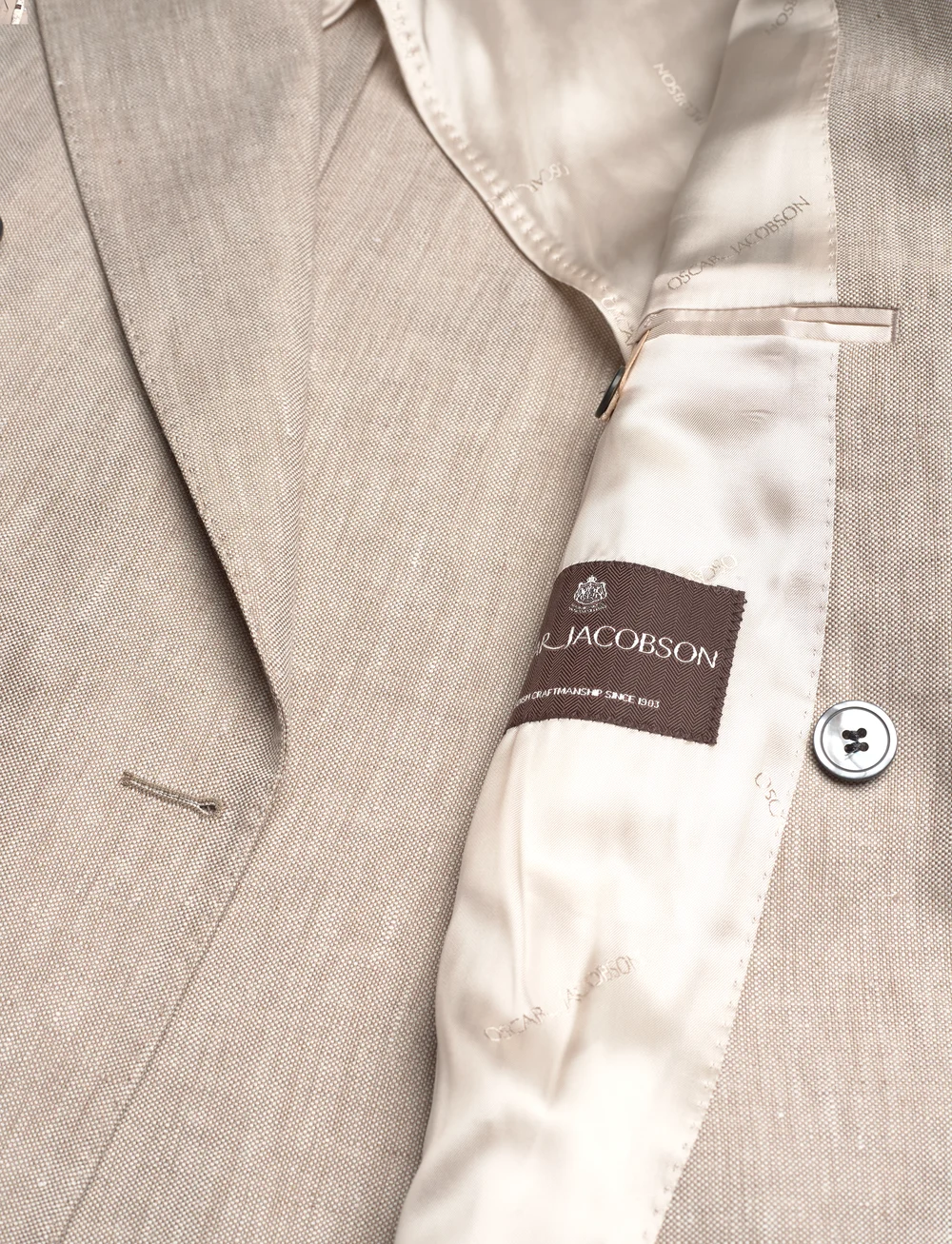 Oscar Jacobson - Farris Patch Soft Blazer - Žaketes ar divrindu pogājumu - trench beige - 4