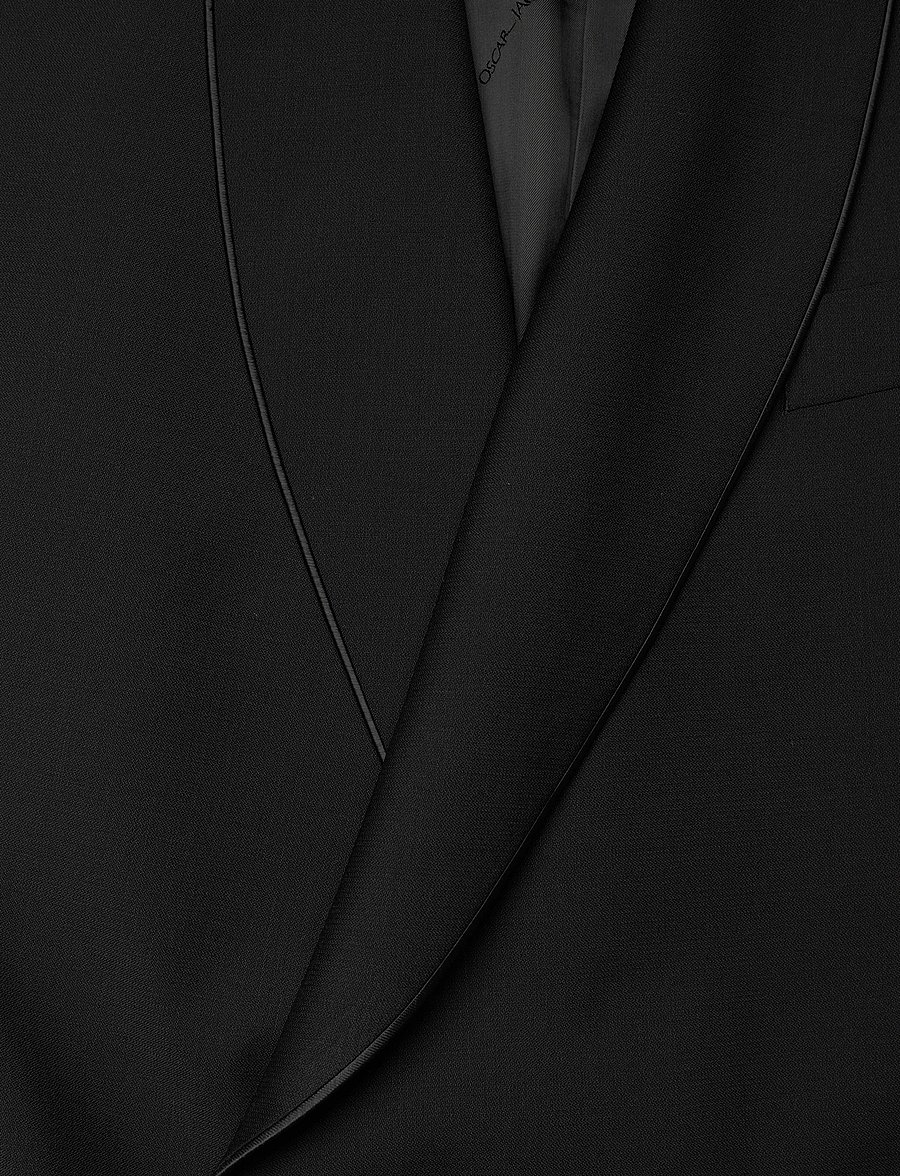 Oscar Jacobson - Fattore Piping Blazer - dobbeltradede blazere - black - 2