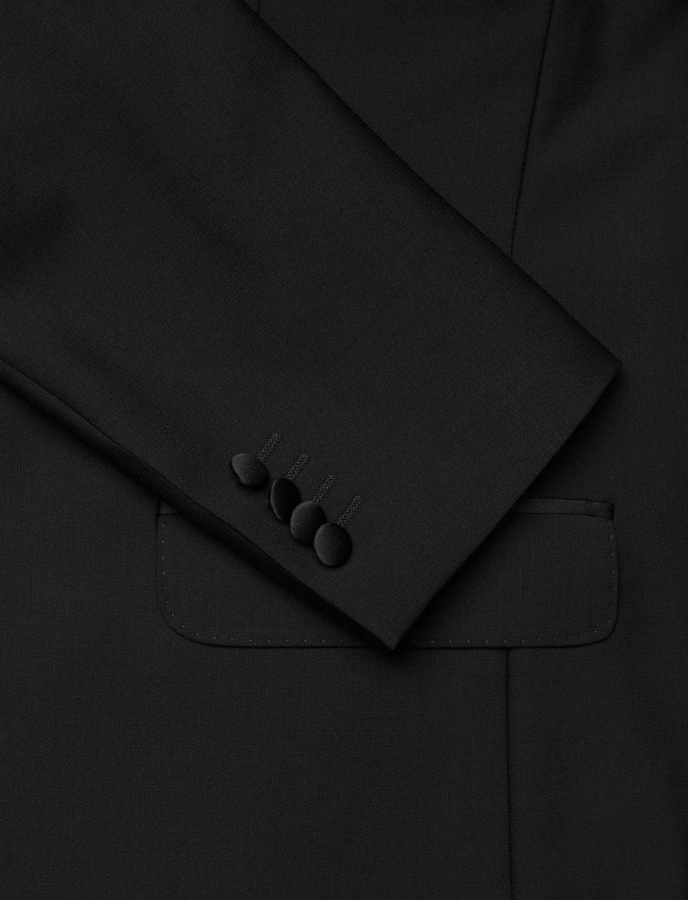 Oscar Jacobson - Fattore Piping Blazer - kahe rinnatisega pintsakud - black - 3