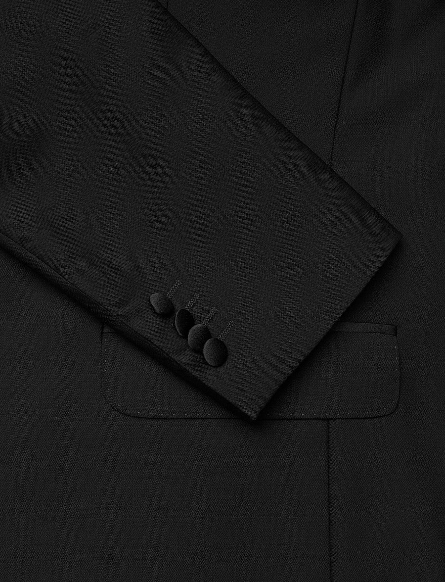 Oscar Jacobson - Fattore Piping Blazer - dobbeltradede blazere - black - 3