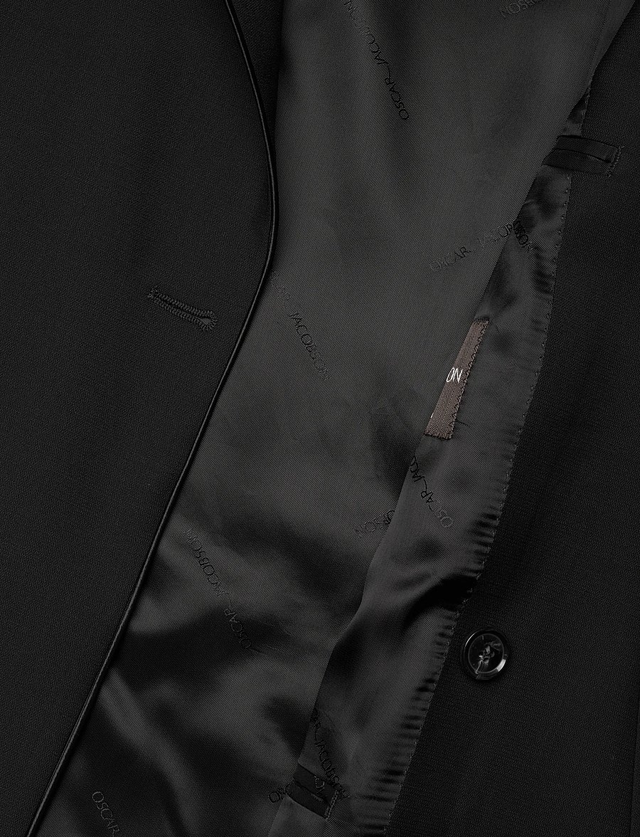 Oscar Jacobson - Fattore Piping Blazer - dobbeltradede blazere - black - 4