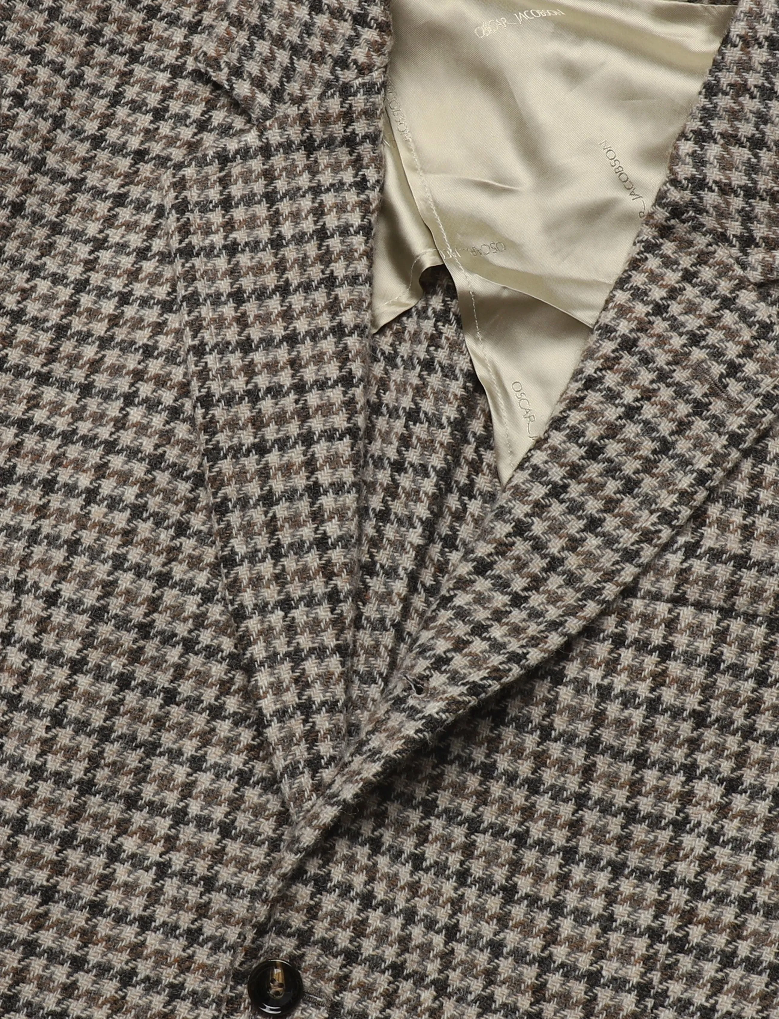 Oscar Jacobson - Fridolf Patch Blazer - single breasted blazers - dusk brown - 2