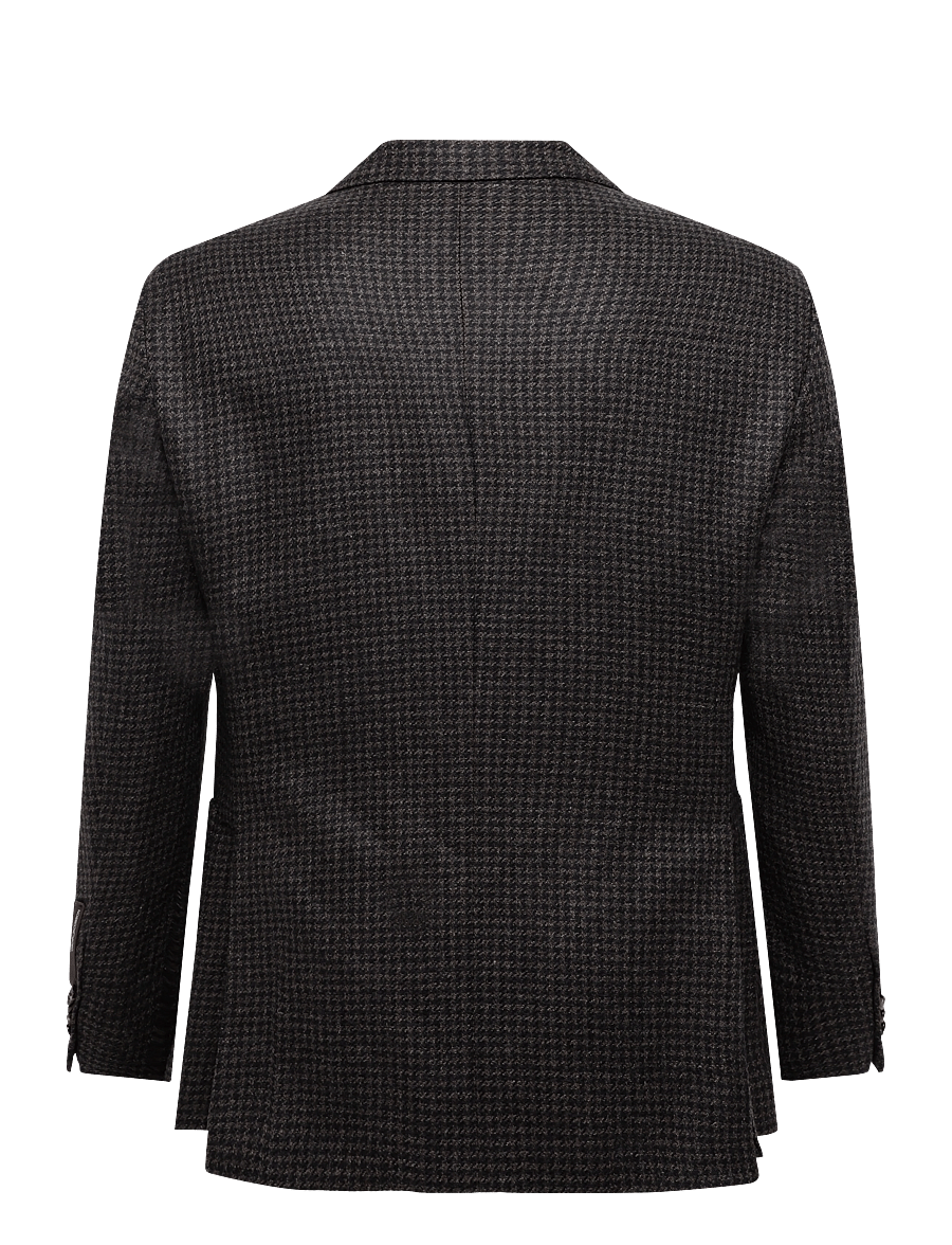 Oscar Jacobson - Rufus Patch Blazer - single breasted blazers - dark mud brown - 1