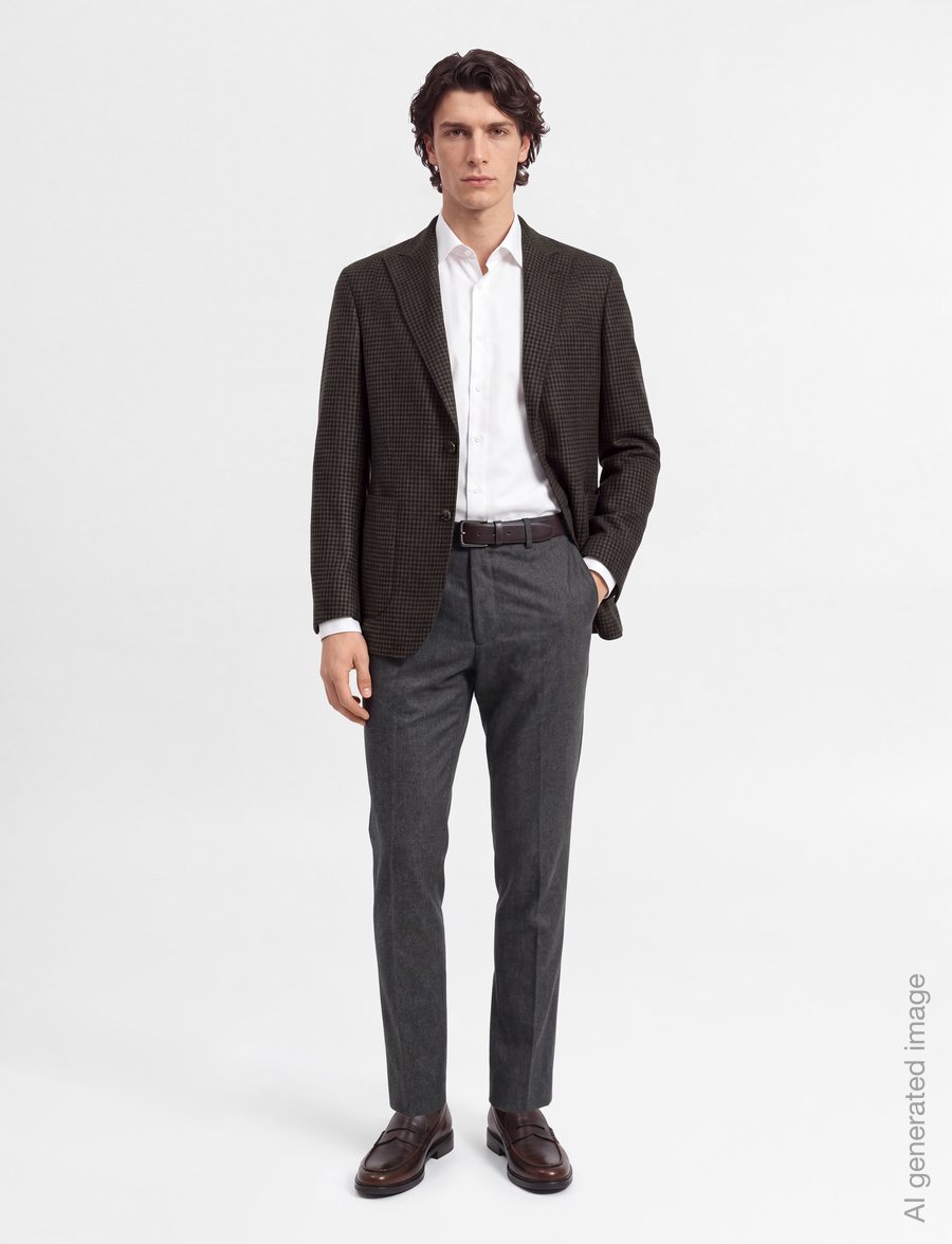 Oscar Jacobson - Rufus Patch Blazer - einhnepptir blazerar - dark mud brown - 0
