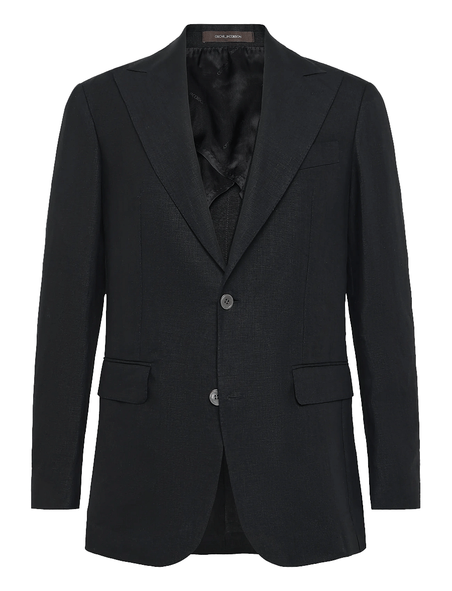 Oscar Jacobson - Rufus Soft Blazer - marynarki jednorzędowe - black - 1