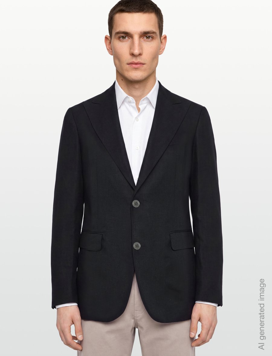 Oscar Jacobson - Rufus Soft Blazer - marynarki jednorzędowe - black - 3