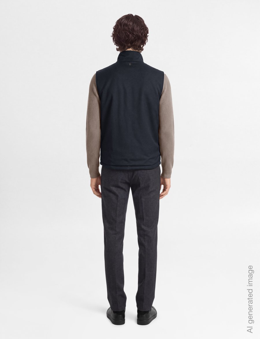 Oscar Jacobson - Reversible Padded Vest - osta tilaisuuden mukaan - navy - 4