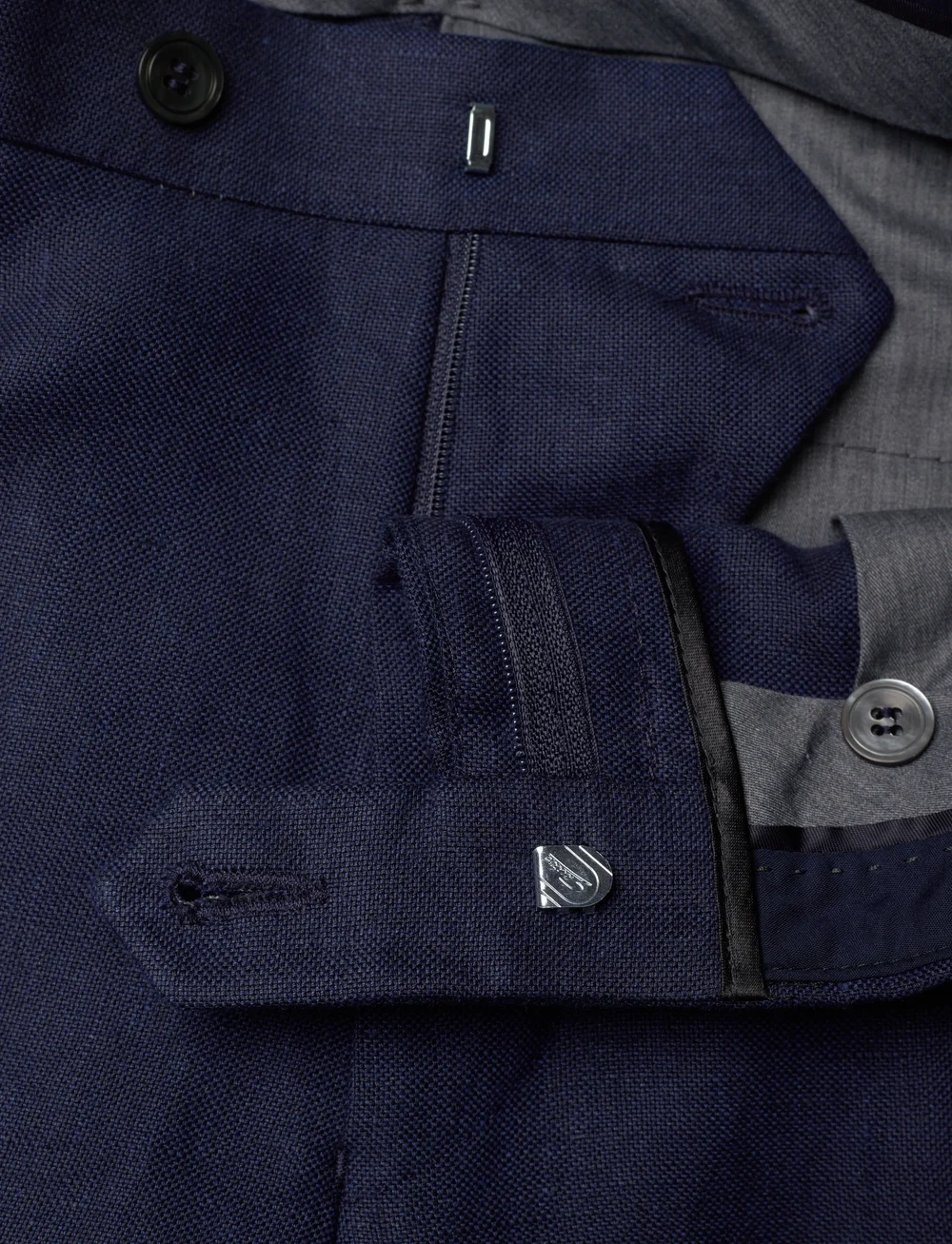 Oscar Jacobson - Denz Trousers - linne kostymbyxor - navy - 3