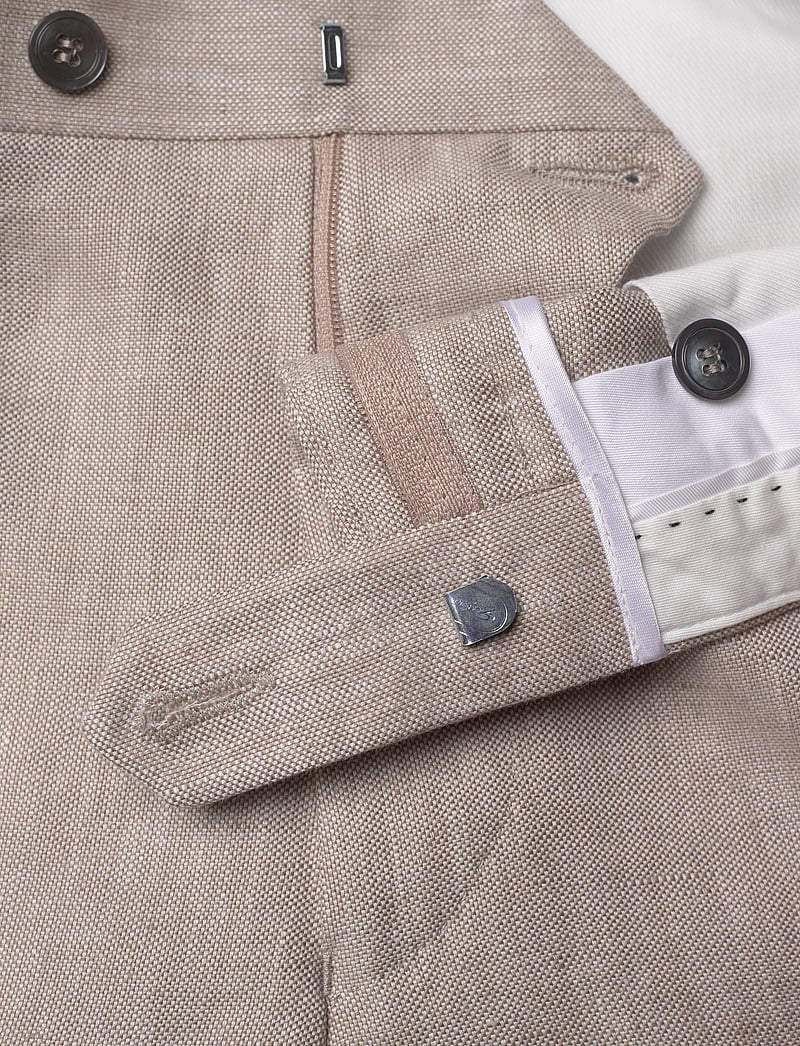 Oscar Jacobson - Denz Trousers - leinenanzughosen - trench beige - 3