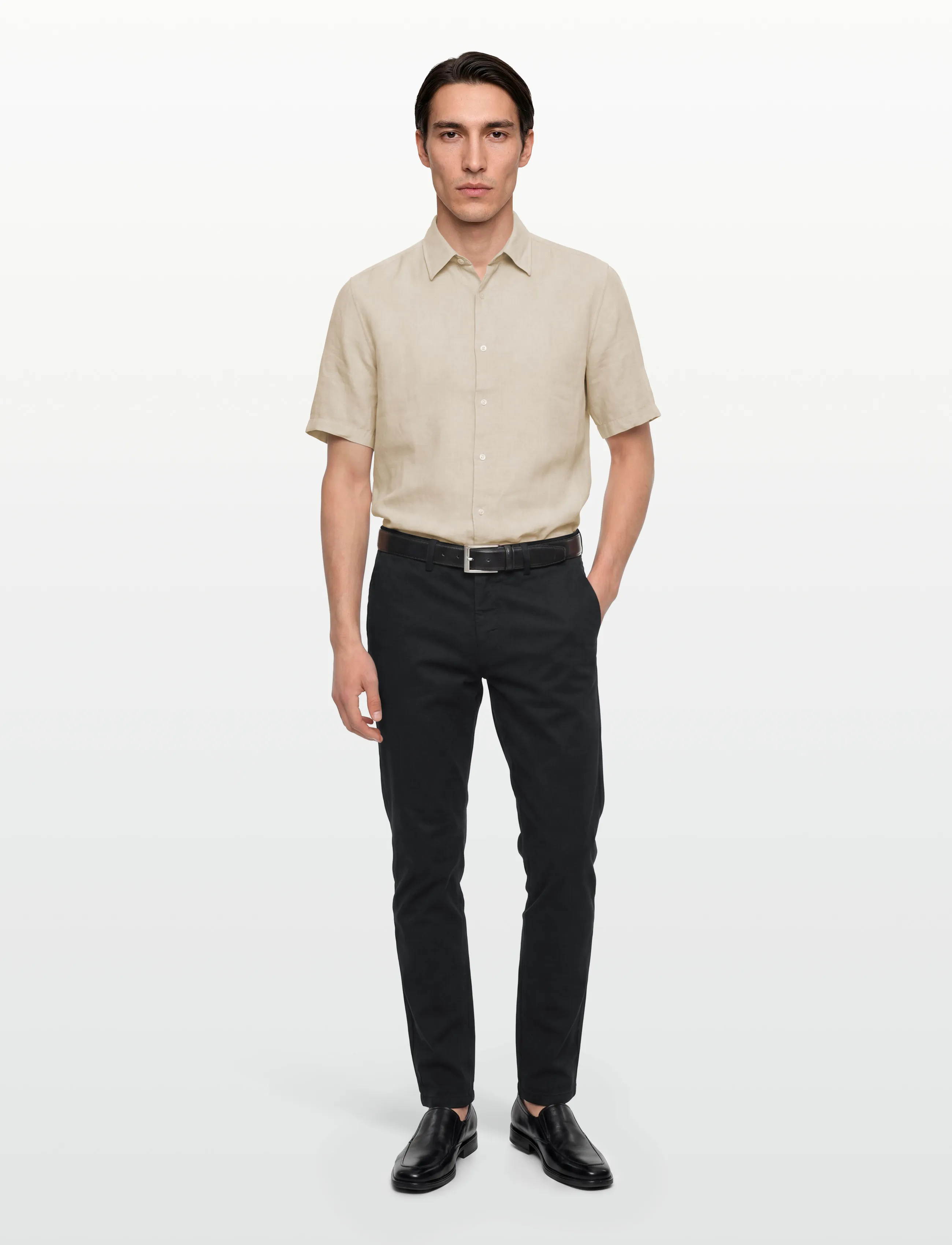 Oscar Jacobson Danwick Trousers - Püksid - BLACK / black