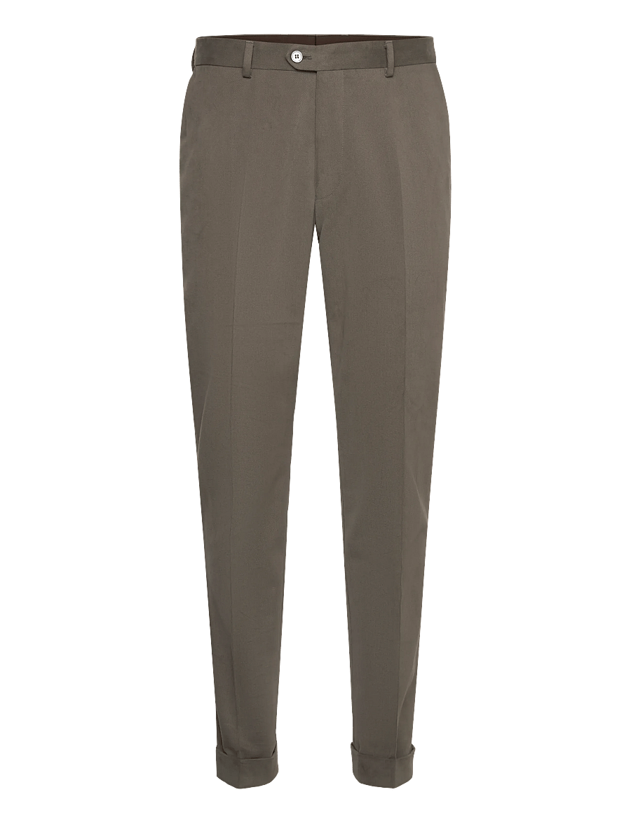 Oscar Jacobson - Denz Turn Up Trousers - anzugshosen - army green - 0