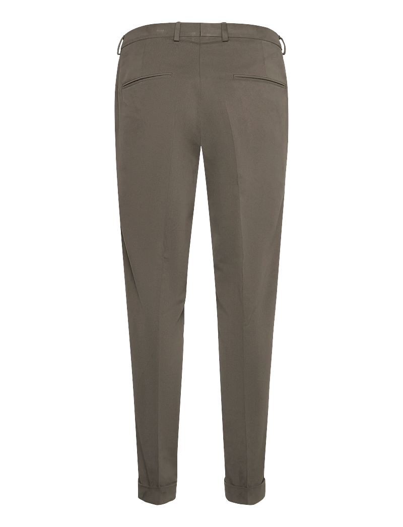 Oscar Jacobson - Denz Turn Up Trousers - habitbukser - army green - 1