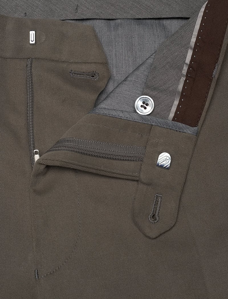 Oscar Jacobson - Denz Turn Up Trousers - habitbukser - army green - 2