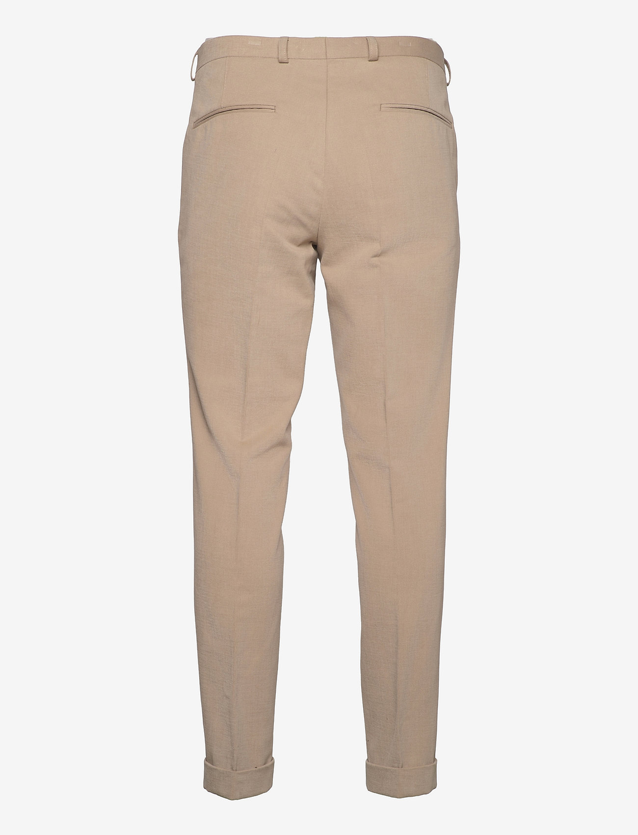 Oscar Jacobson - Denz Turn Up Trousers - kostymbyxor - beige - 1