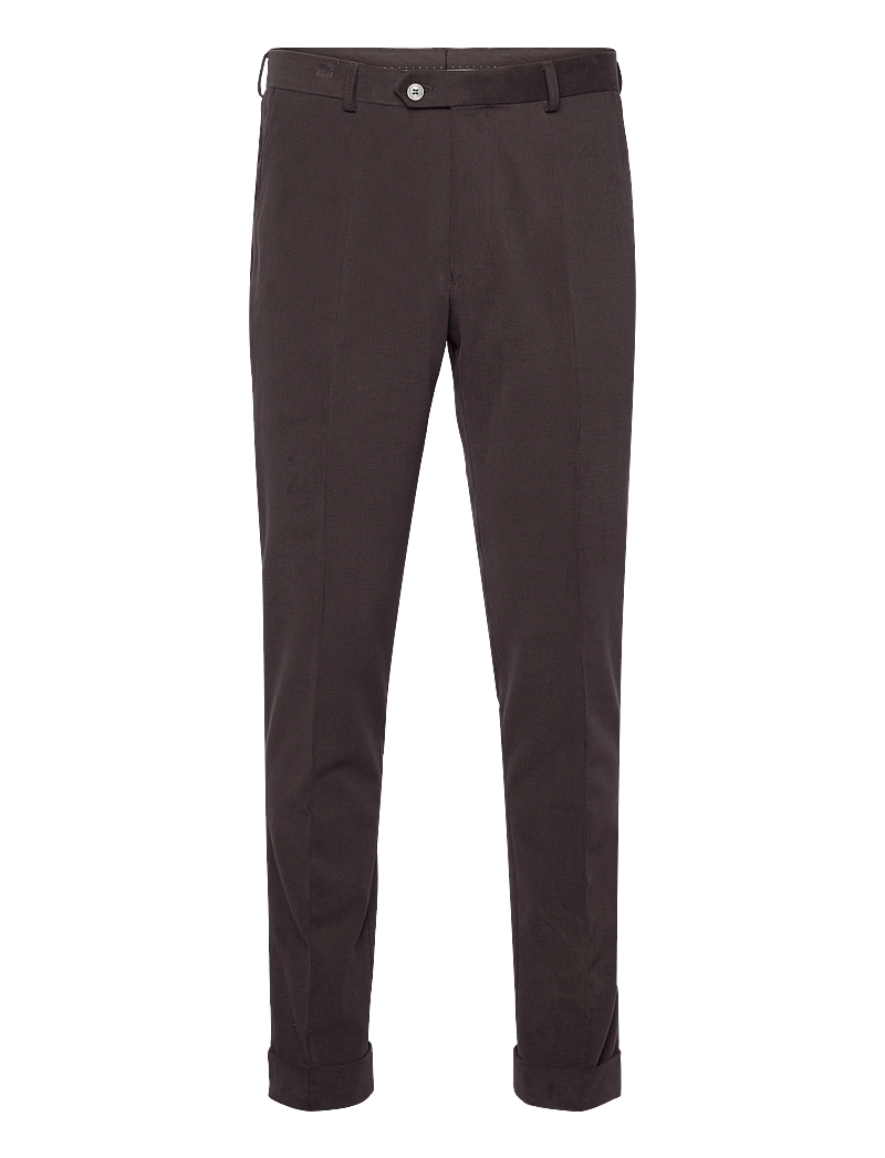 Oscar Jacobson - Denz Turn Up Trousers - formell - dark brown - 0