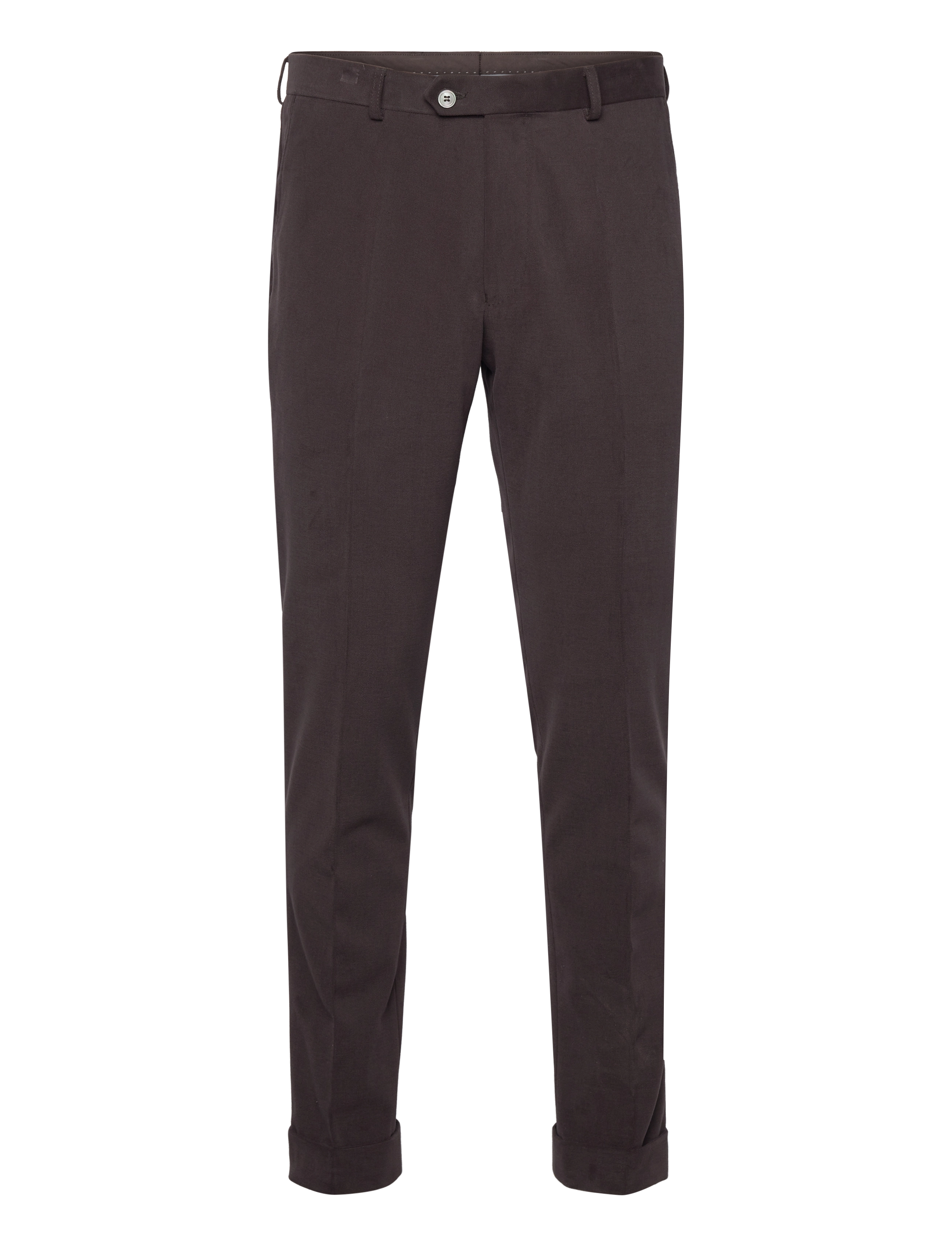 Oscar Jacobson Denz Turn Up Trousers - Winter deals - DARK BROWN / brown