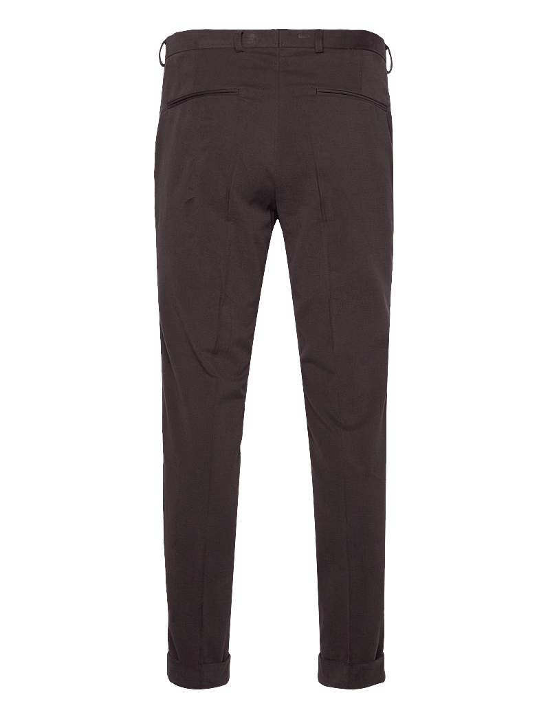 Oscar Jacobson - Denz Turn Up Trousers - formell - dark brown - 1