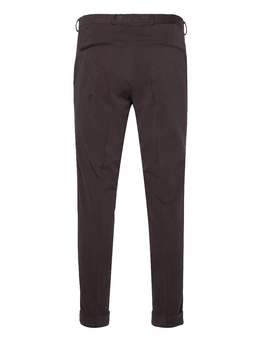 Oscar Jacobson - Denz Turn Up Trousers - suit trousers - dark brown - 1