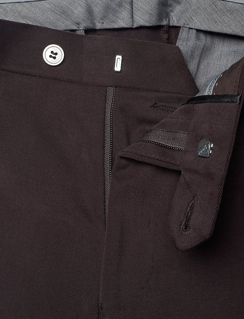 Oscar Jacobson - Denz Turn Up Trousers - formell - dark brown - 3
