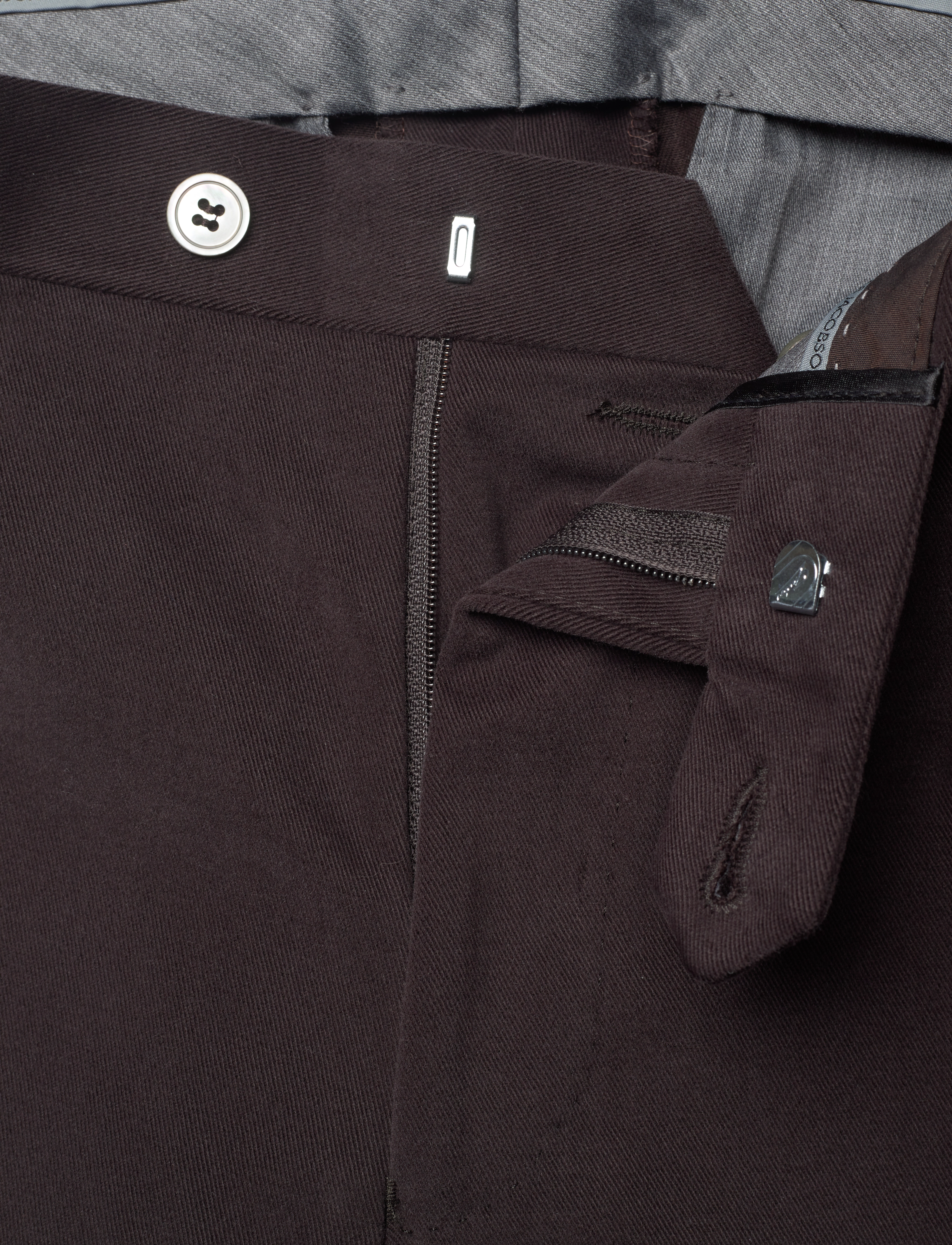 Oscar Jacobson - Denz Turn Up Trousers - suit trousers - dark brown - 3