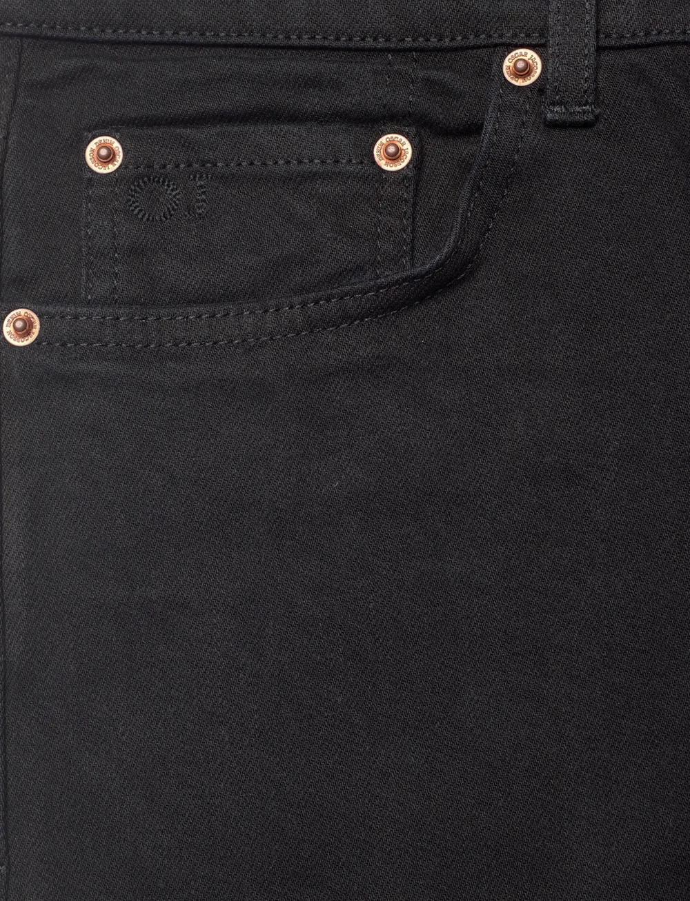 Oscar Jacobson - Albert Trousers - kitsad teksad - black - 2