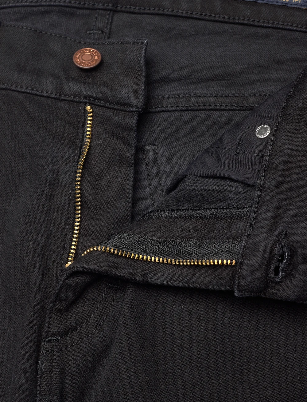 Oscar Jacobson - Albert Trousers - kitsad teksad - black - 3