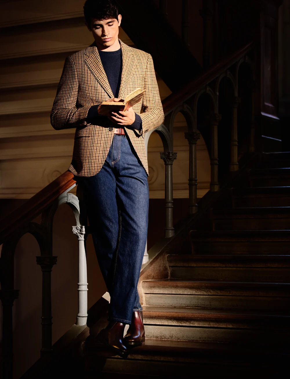 Oscar Jacobson - Albert Trousers - džinsa bikses - thunder blue - 0