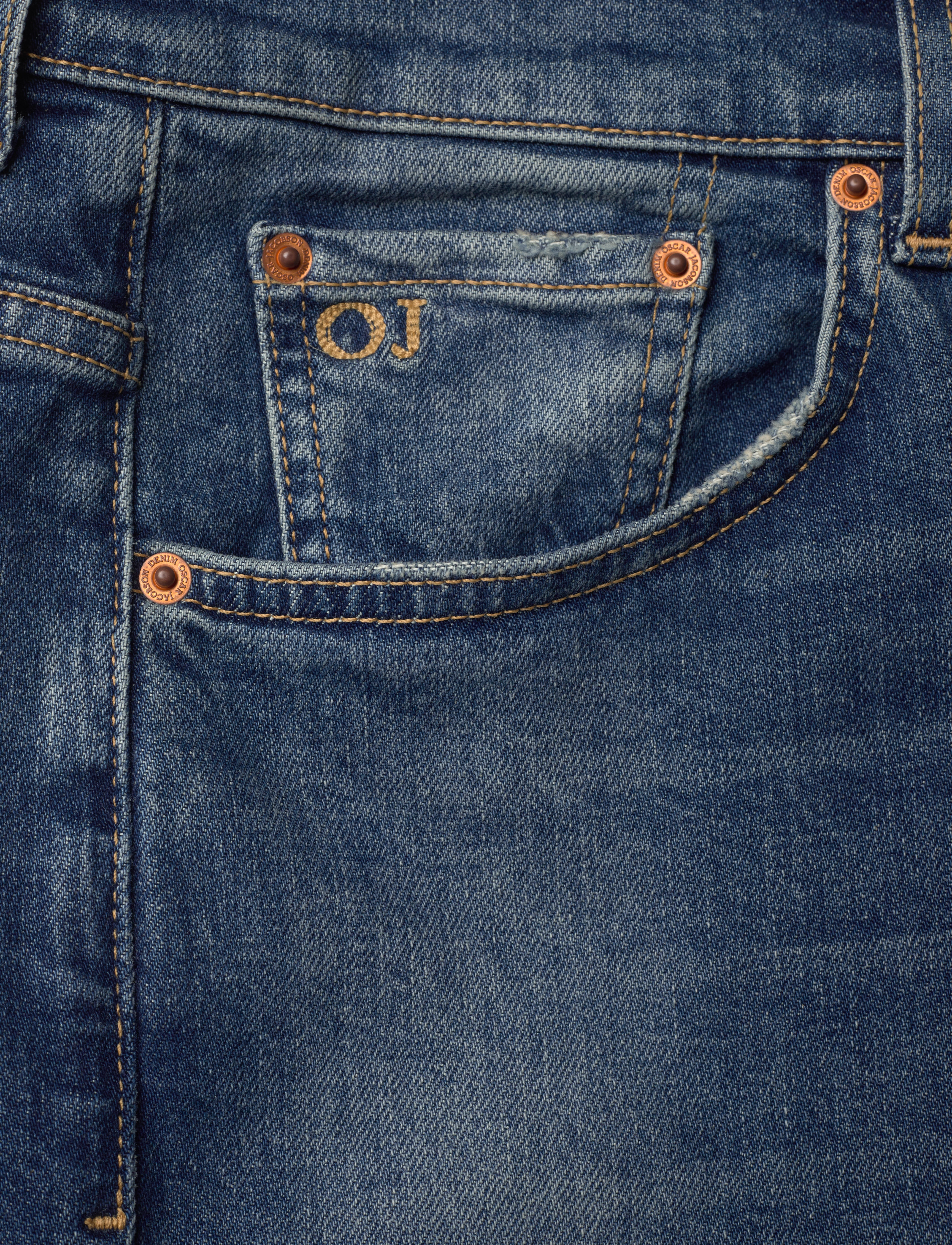 Oscar Jacobson - Karl Trousers - tavalised teksad - denim blue - 2