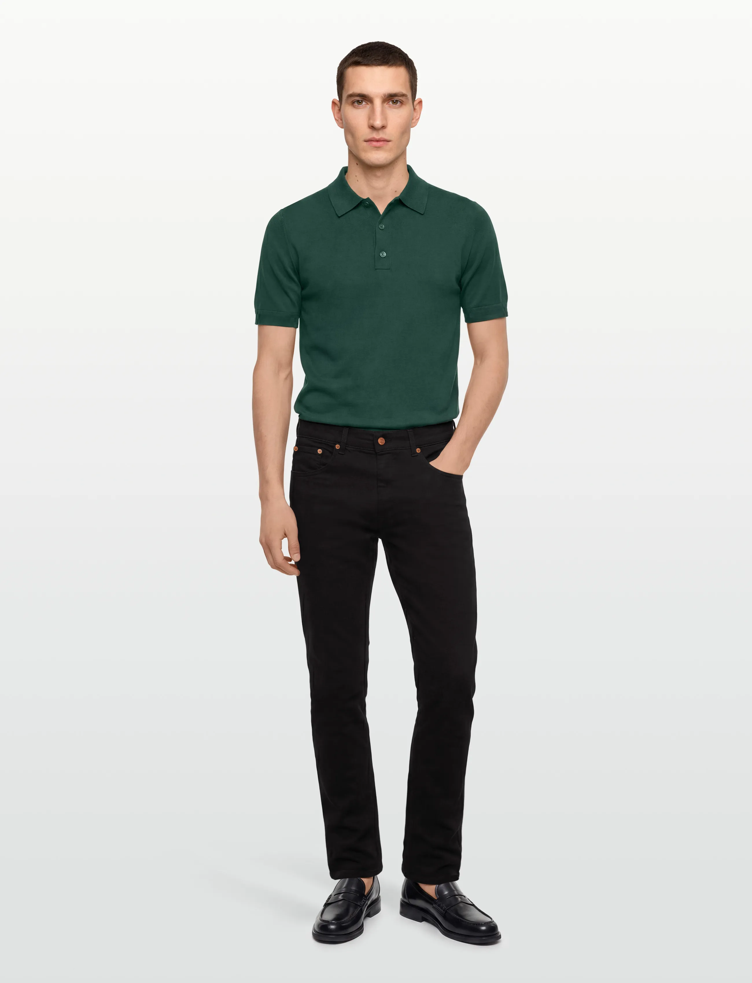 Oscar Jacobson Karl Trousers, 31 x 32, Black, Jeans > Almindelige, Herre