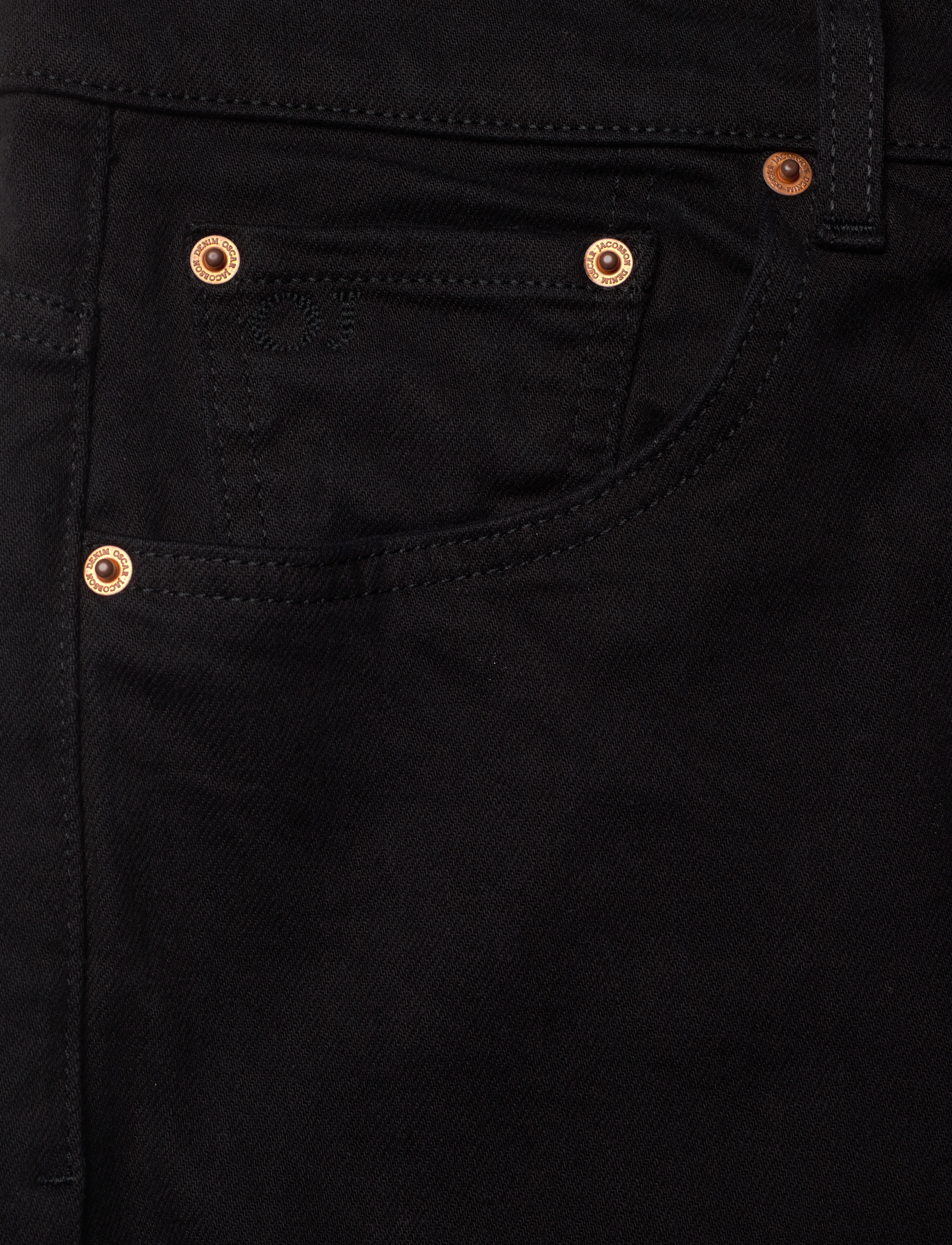 Oscar Jacobson - Karl Trousers - regular jeans - black - 2