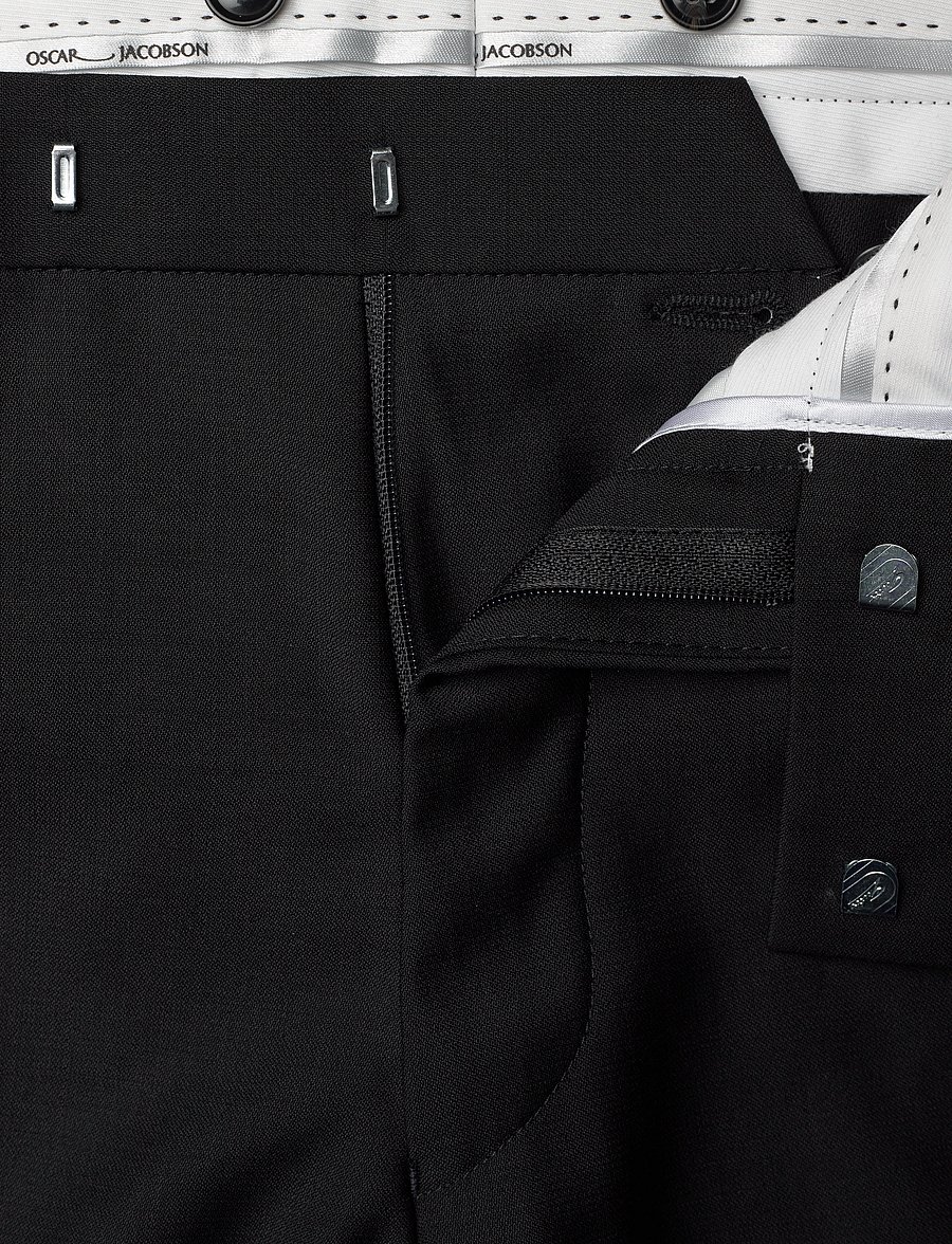 Oscar Jacobson - Denz Tuxedo Trousers - formell - black - 3
