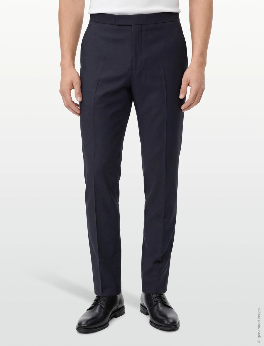Oscar Jacobson - Denz Tuxedo Trousers - kostymbyxor - navy - 3