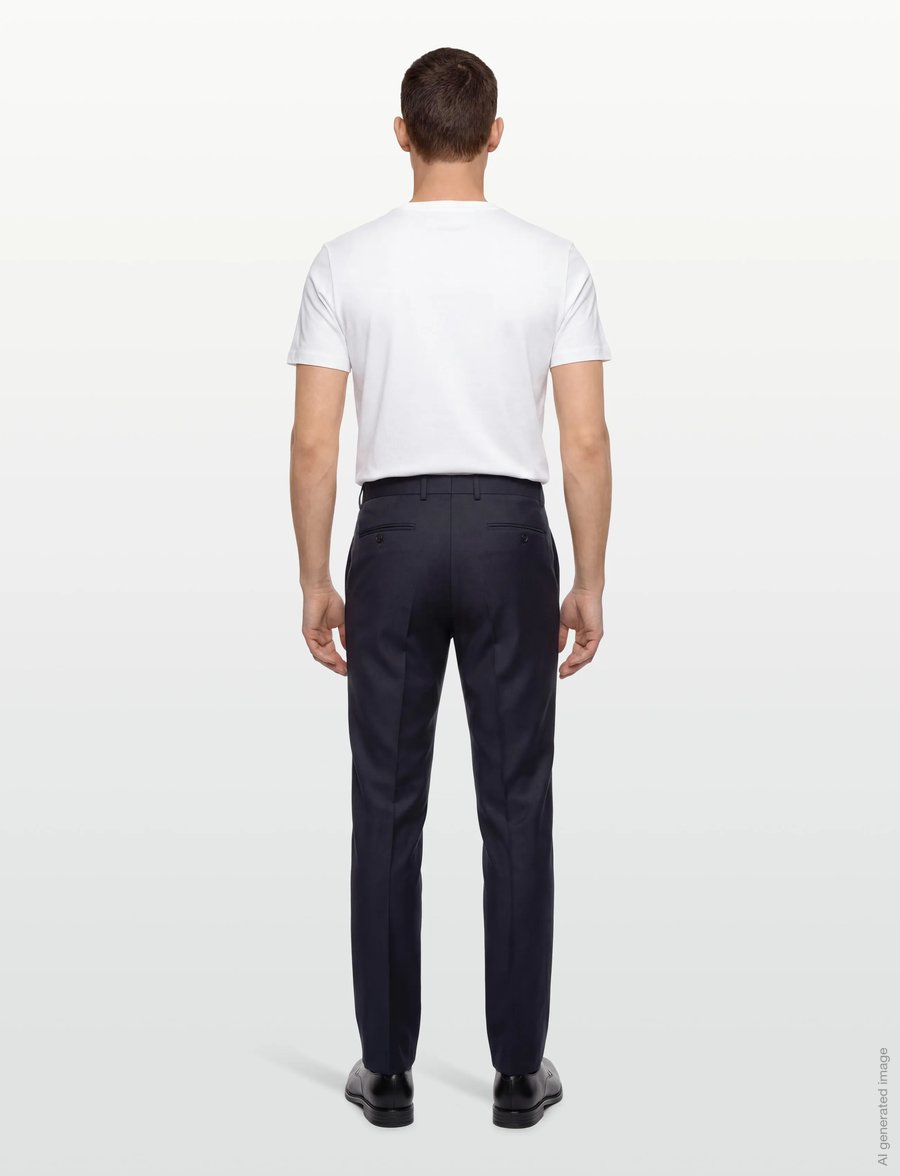 Oscar Jacobson - Denz Tuxedo Trousers - kostymbyxor - navy - 4