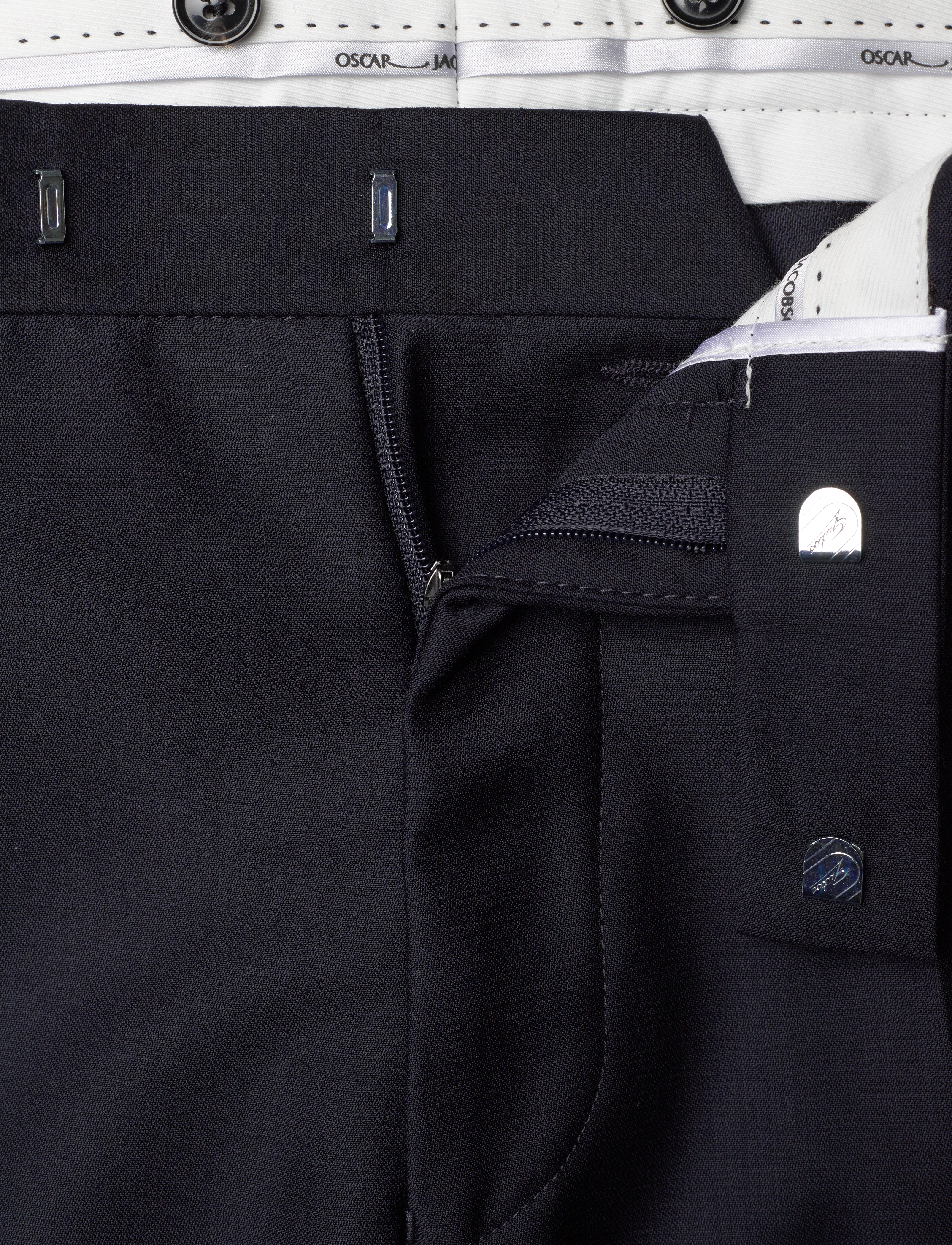 Oscar Jacobson - Denz Tuxedo Trousers - business - navy - 3