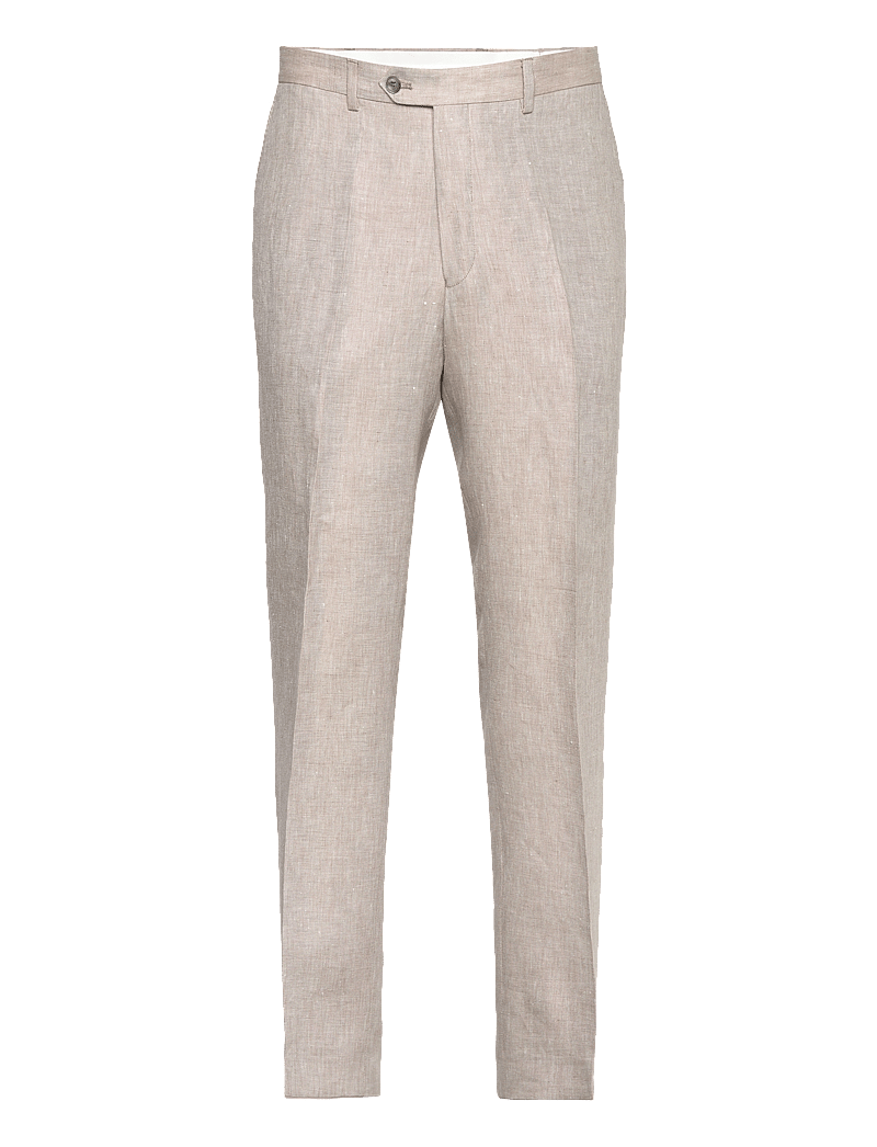 Oscar Jacobson - Del S Trousers - leinenhosen - trench beige - 0