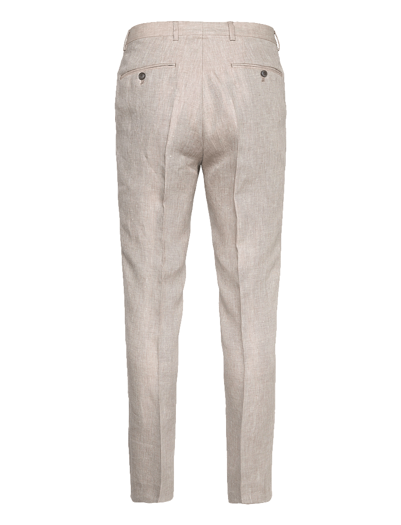 Oscar Jacobson - Del S Trousers - leinenhosen - trench beige - 1