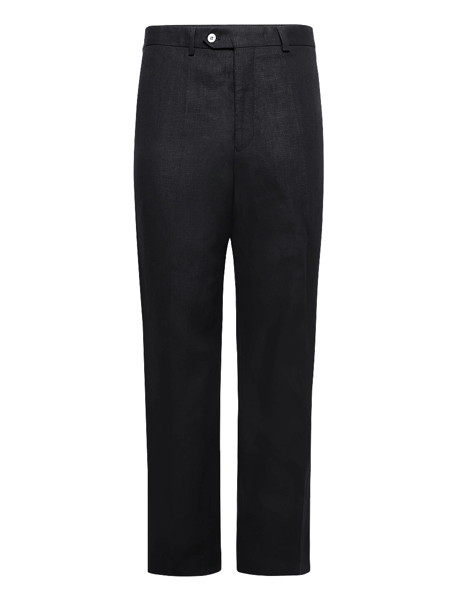 Oscar Jacobson - Del S Trousers - lina bikses - black - 1