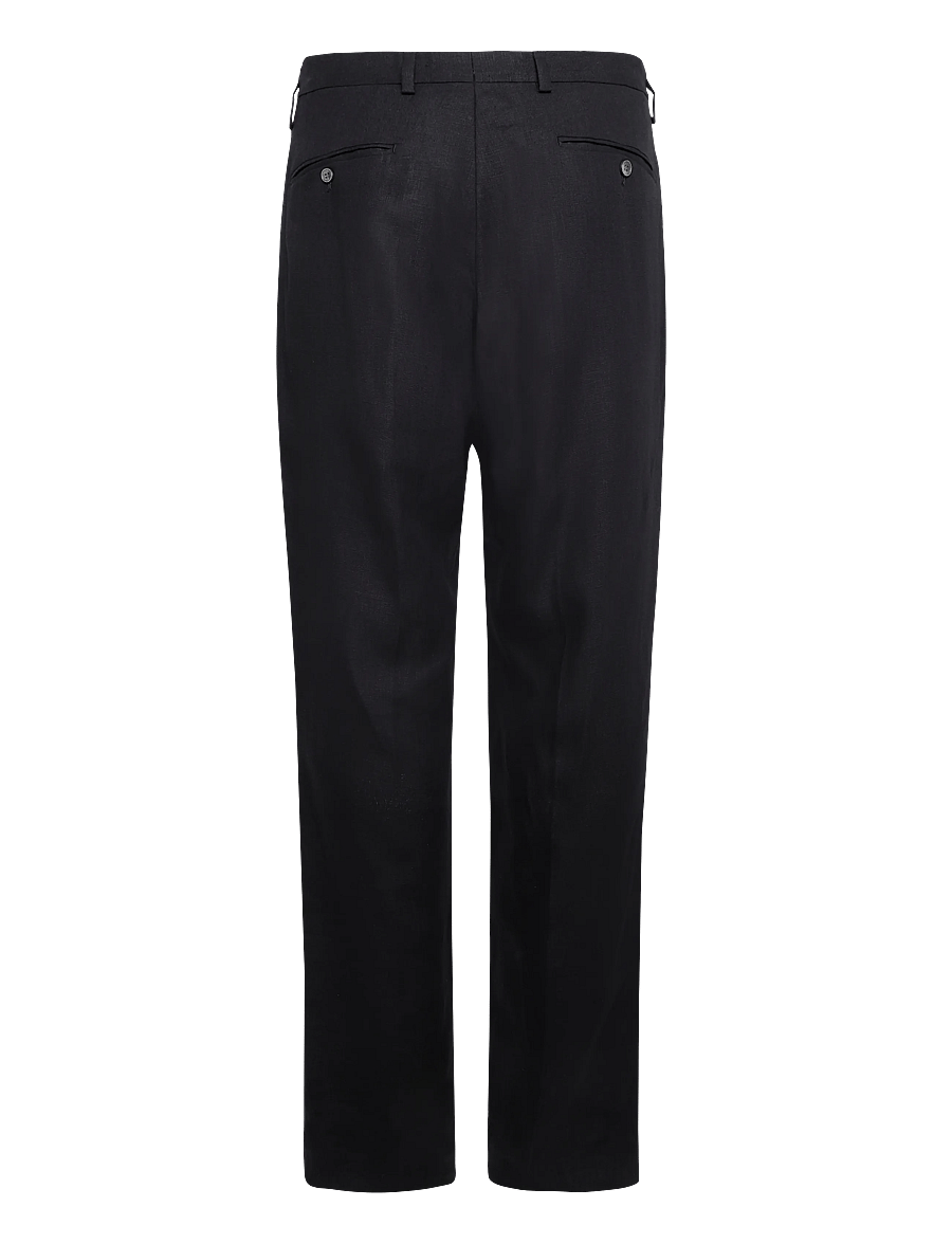Oscar Jacobson - Del S Trousers - lina bikses - black - 2