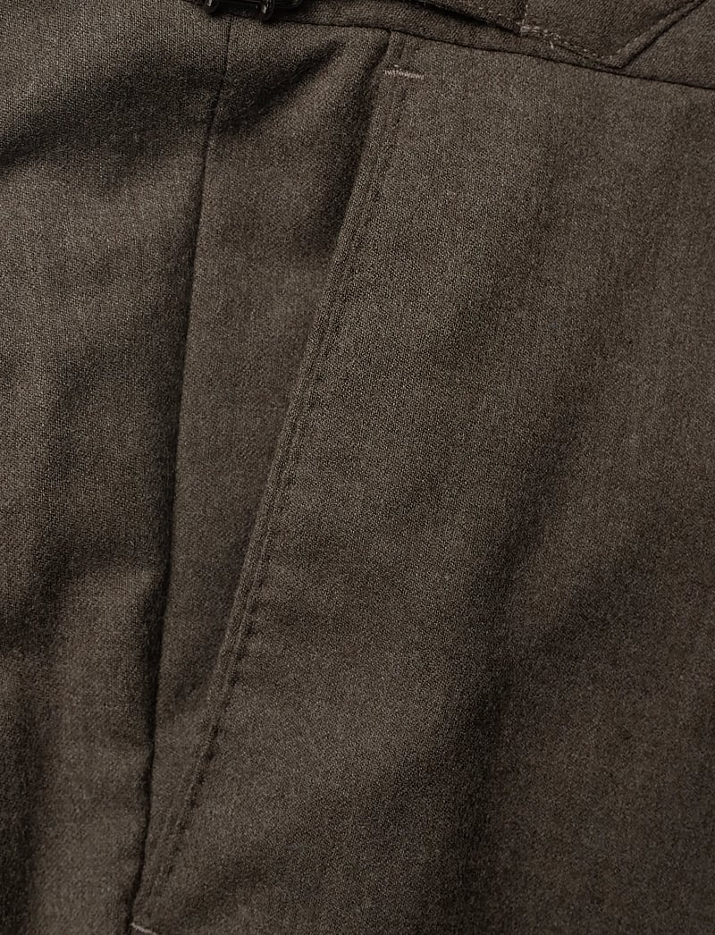 Oscar Jacobson - Delon Side Adjuster Evo Trousers - kostymbyxor - beige melange - 2