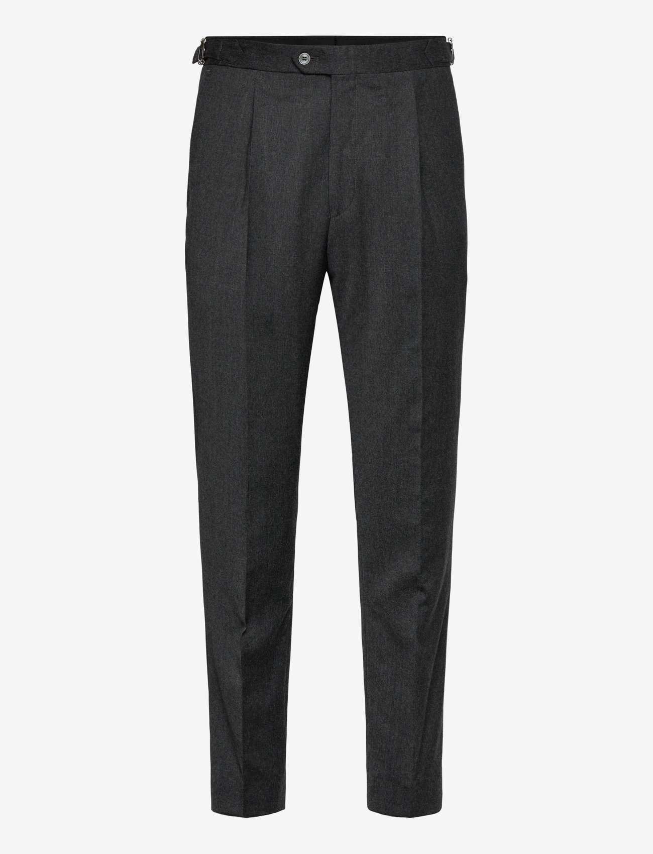 Oscar Jacobson - Delon Side Adjuster Evo Trousers - kostymbyxor - dark grey - 0