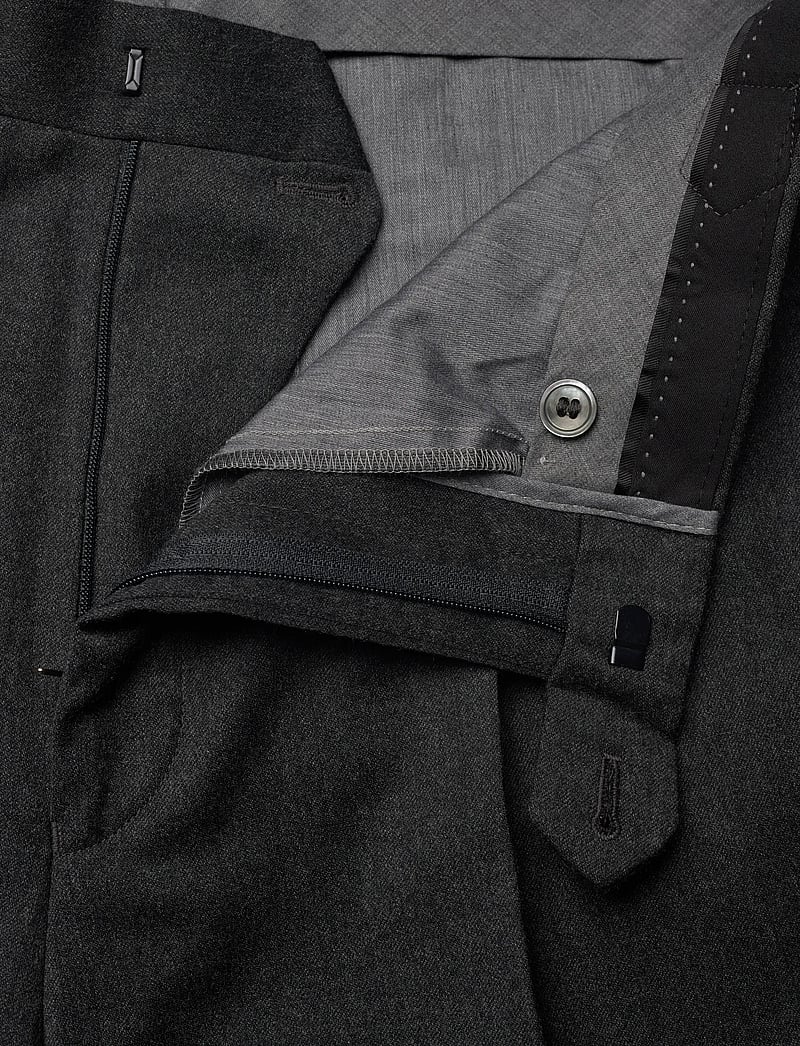 Oscar Jacobson - Delon Side Adjuster Evo Trousers - kostymbyxor - dark grey - 3