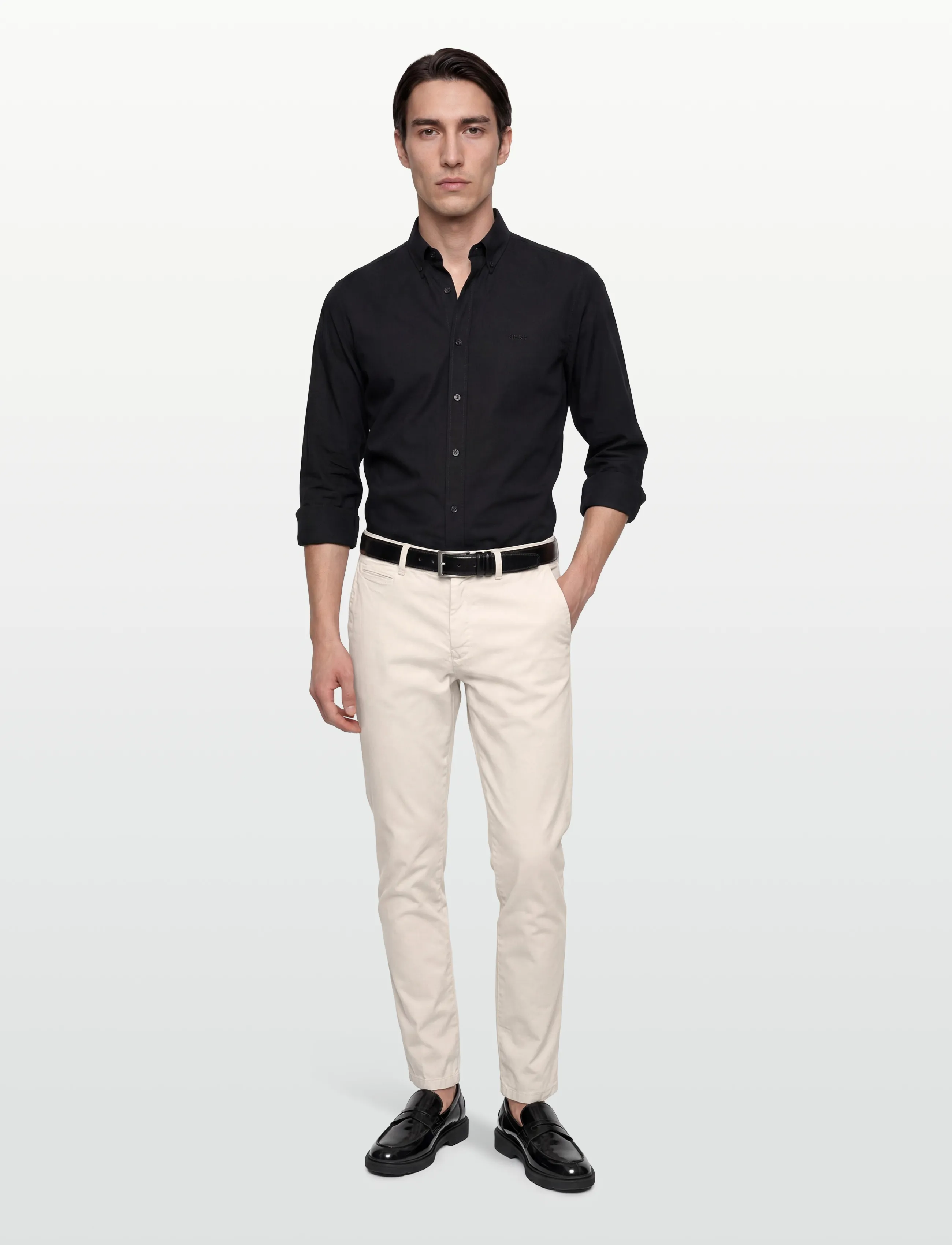 Oscar Jacobson Danik Trousers, 52, Creme - Chinos, Männerswear